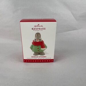Hallmark Keepsake Bundled-Up Bunny Ornament 2015 Member Exclusive NIB‎